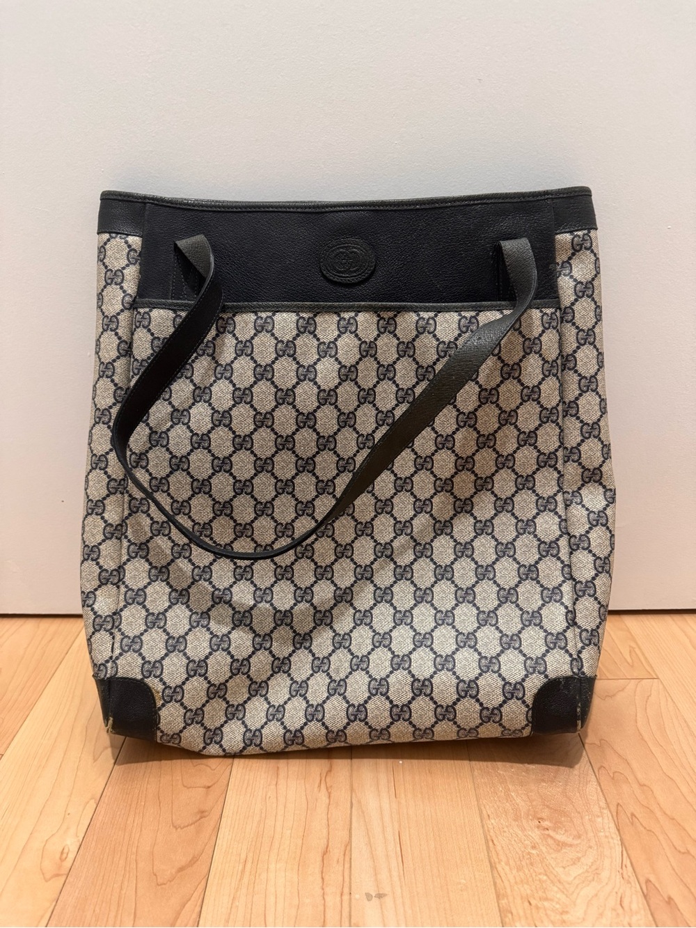 Vintage Gucci Monogram Shopper Tote
